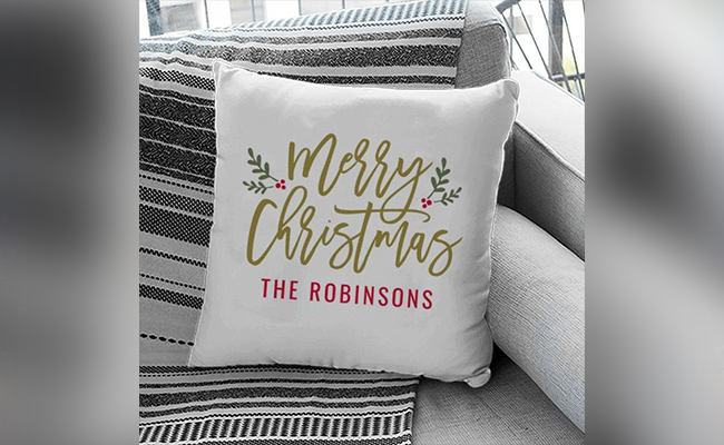 Personalised Christmas Photo Cushion Personalised Christmas Photo Cushion