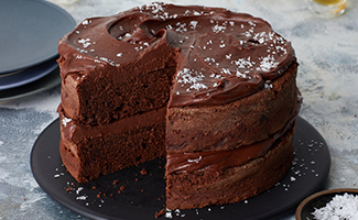 Dark Chocolate Ganache Cake