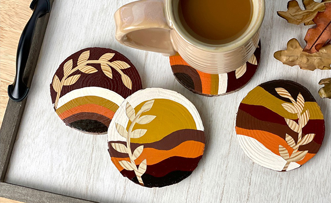 Painted Coasters Painted Coasters