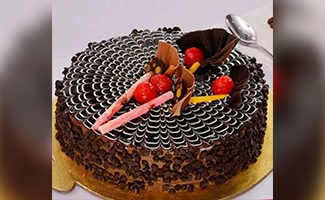 Chocolate Chip Cake with Whipped Cream