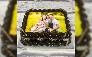 Photo-Printed Chocolate Truffle Cake