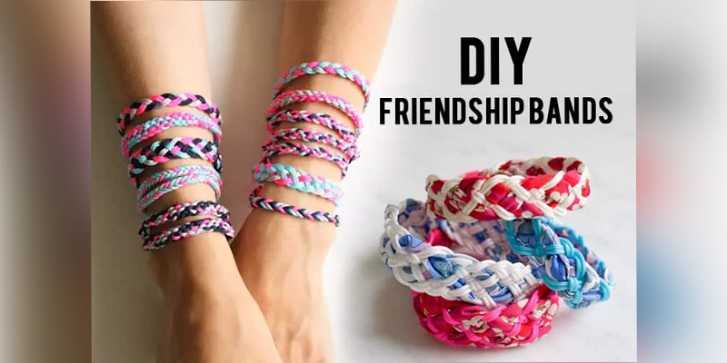 Friendship Band Diy For Boys Handmade Nazar Thread Bracelet