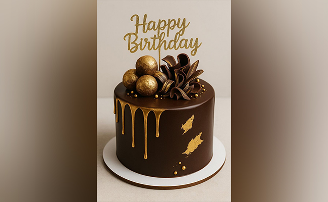 Golden Drip Cake Golden Drip Cake