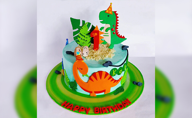 Dinosaur Theme Cake