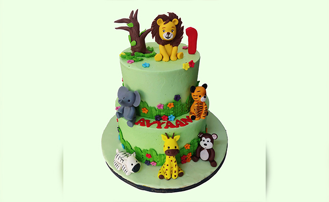 Jungle Theme Cake