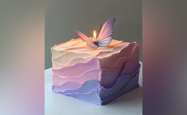 Ombre Square Cake Ombre Square Cake