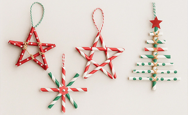 Paper Straw Ornaments