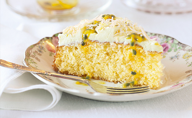Passion Fruit Coconut Cakes