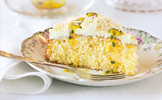 Passion Fruit Coconut Cakes