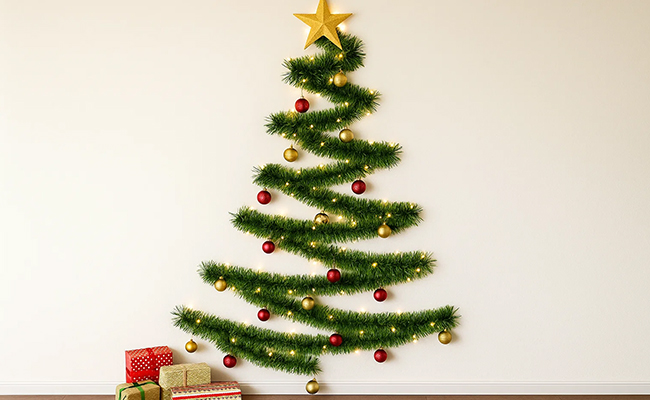Wall Garland Christmas Tree