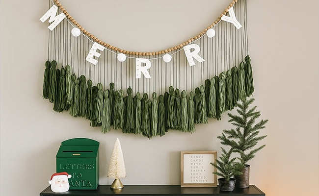 Yarn Tassel Garland