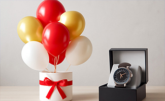 Balloon Bouquet and Watch