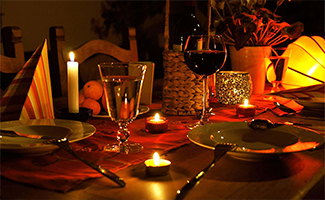 Candlelit Dinner at Home