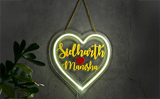 Couple Neon Heart