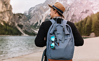 Stylish Backpack and Sunglasses