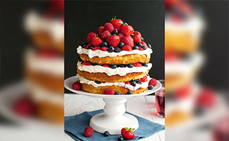 Fresh Fruit Medley Cake-Mobile