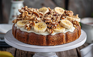 Banana Walnut Cake