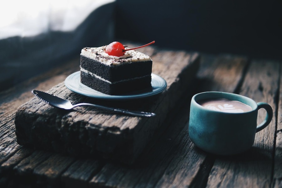 cakes with coffee