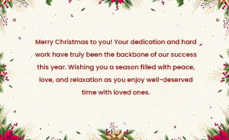 Christmas Wishes For Employees