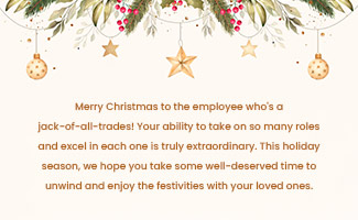 Customized wishes for employees