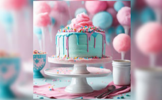 cotton candy cake