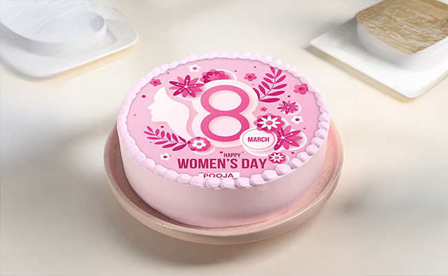 Floral Cheers Women’s Day Cake