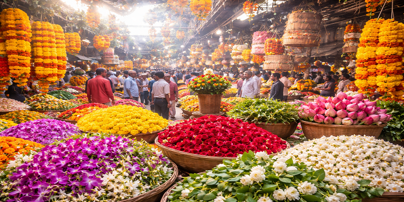 Popular Mumbai Flower Markets