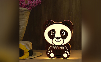 A Personalised photo lamp