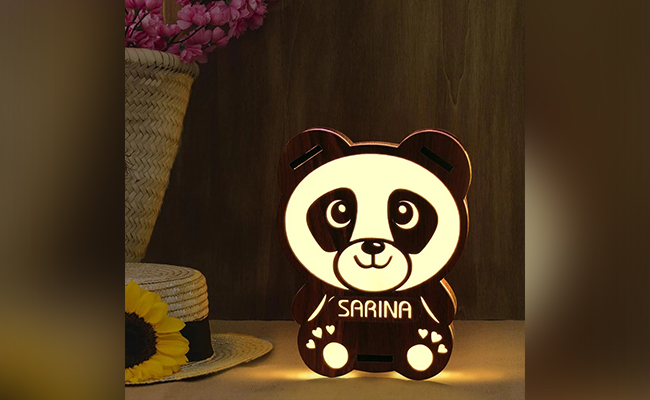 A Personalised photo lamp A personalised photo lamp