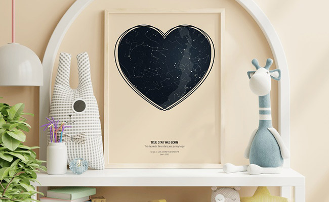 A customized star map