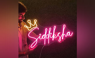 personalised neon light